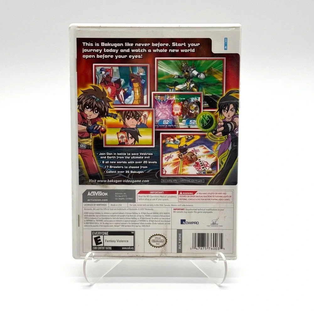 Bakugan Battle Brawlers Nintendo Wii‎ Game CIB Complete Manual 2009